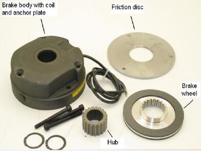 Phanh (thắng) cho động cơ cầu trục NM387, NM409, NM410